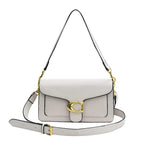 Sac à main femme structuré, bandoulière réglable, cinq coloris, blanc