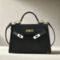Sac à main femme à compartiments, porté main, épaule ou croisé, noir