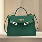 Sac à main femme à compartiments, porté main, épaule ou croisé, vert