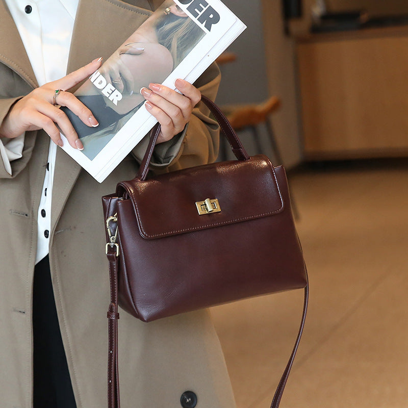 Sac à main minimaliste à poche extérieure, quatre coloris