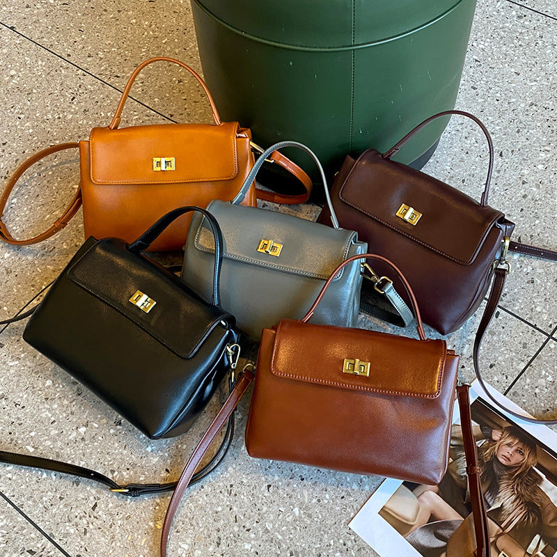 Sac à main minimaliste à poche extérieure, quatre coloris