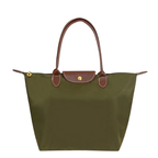 Sac à main femme en tissu Oxford imperméable, deux tailles, vert armée