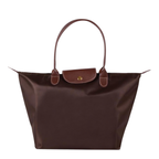 Sac à main femme en tissu Oxford imperméable, deux tailles, café