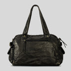 Sac rétro femme texturé 39 x 28 cm, anses longues