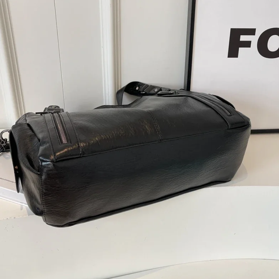 Sac bandoulière femme spacieux à poches, format ordinateur