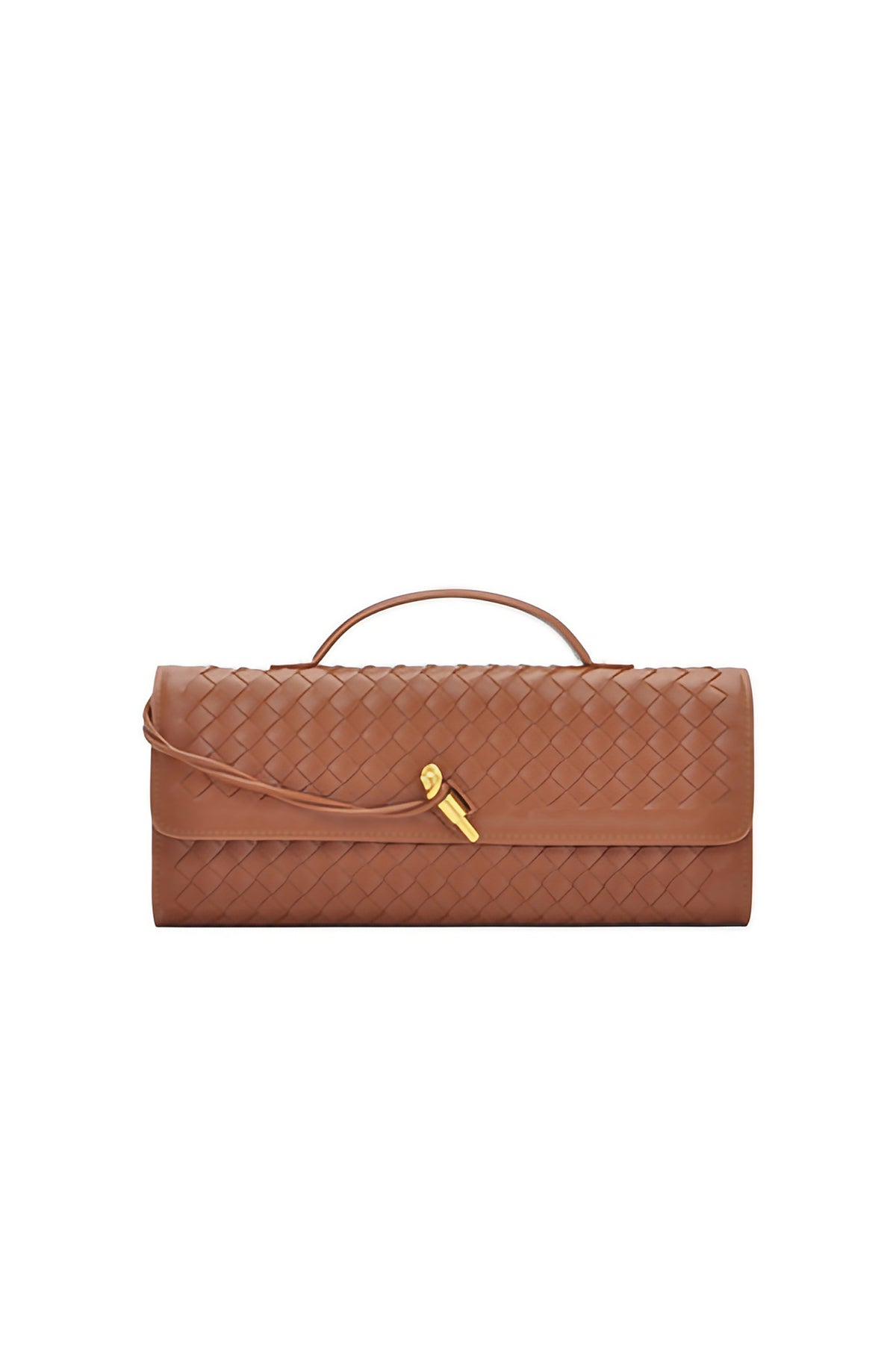 Sac baguette femme tressé à bandoulière réglable, huit coloris, café