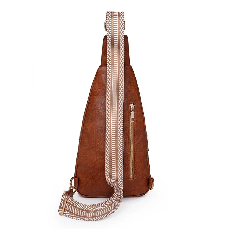 Sac banane bandoulière femme en similicuir, cinq coloris