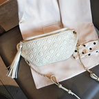 Sac banane femme en cuir, 25 x 10 x 5 cm, quatre coloris