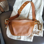 Sac banane femme en cuir, sangle réglable, trois coloris
