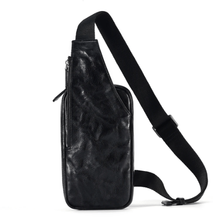 Sac banane homme noir, deux tailles au choix