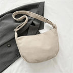 Sac banane femme en velours, anse réglable, huit coloris, beige