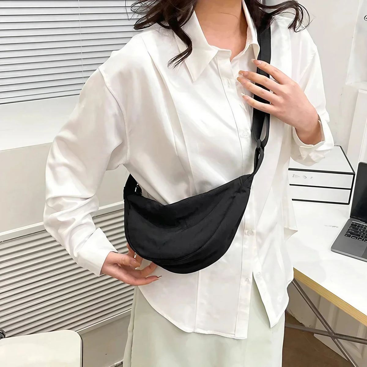 Sac banane femme en nylon déperlant, pliable, dix coloris