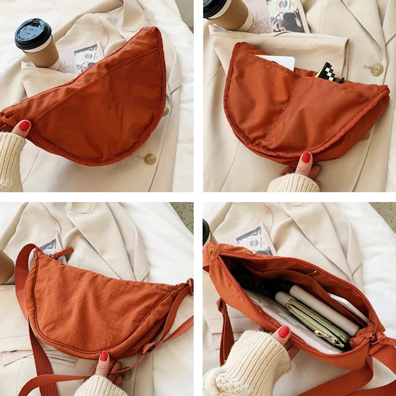 Sac banane femme en nylon déperlant, pliable, dix coloris