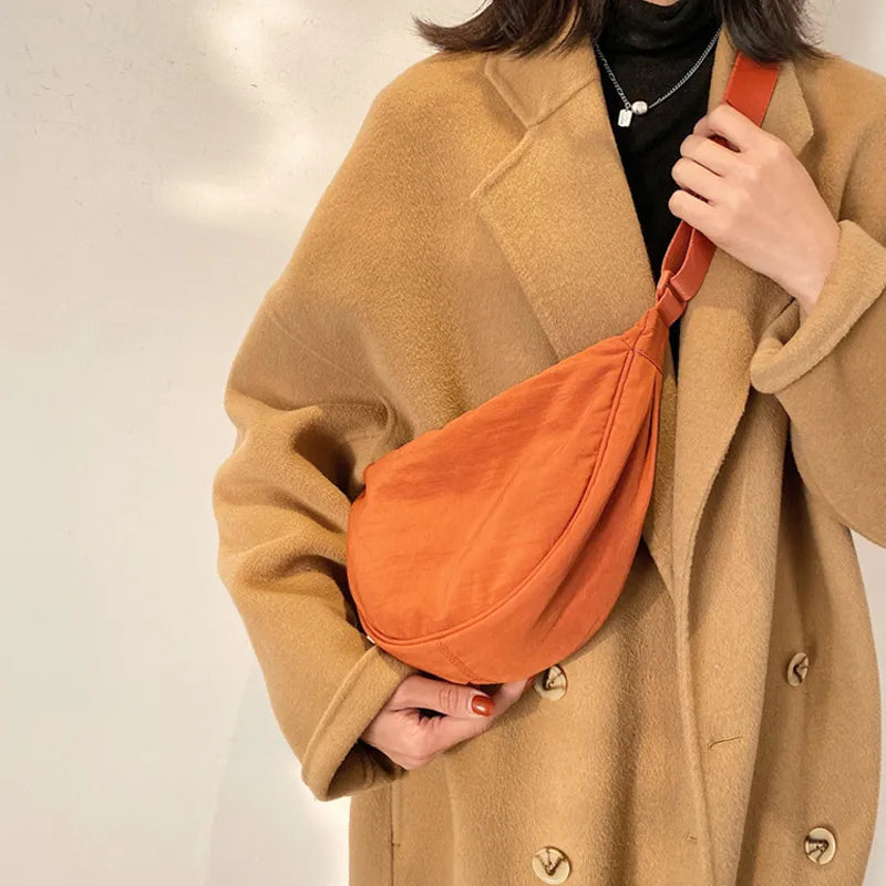 Sac banane femme en nylon déperlant, pliable, dix coloris
