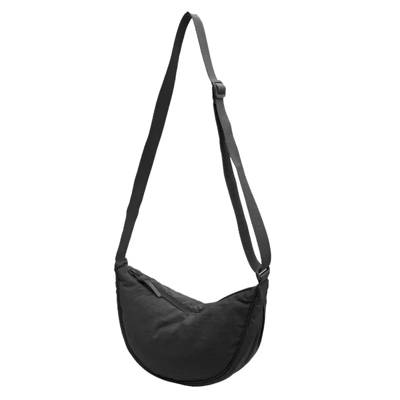Sac banane femme en nylon déperlant, pliable, dix coloris, noir