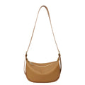 Sac banane femme camel en similicuir grainé, sangle réglable, camel