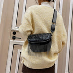 Sac banane femme en similicuir, sangle réglable jusqu'à 130 cm