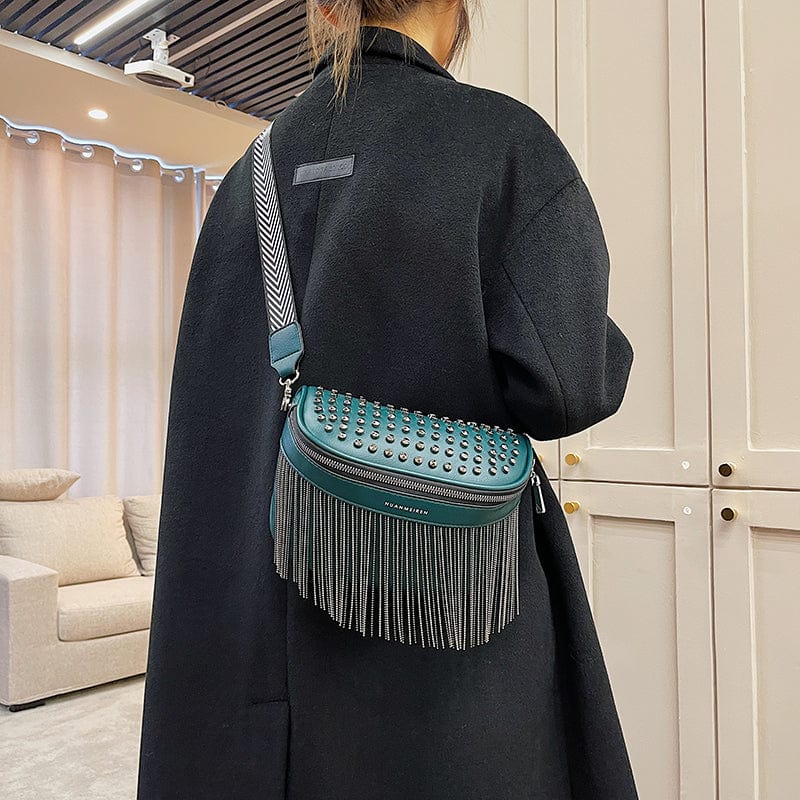 Sac banane femme en similicuir, sangle réglable jusqu'à 130 cm