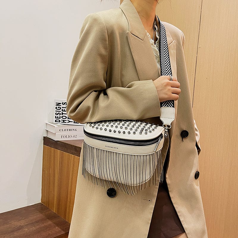 Sac banane femme en similicuir, sangle réglable jusqu'à 130 cm