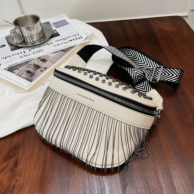 Sac banane femme en similicuir, sangle réglable jusqu'à 130 cm