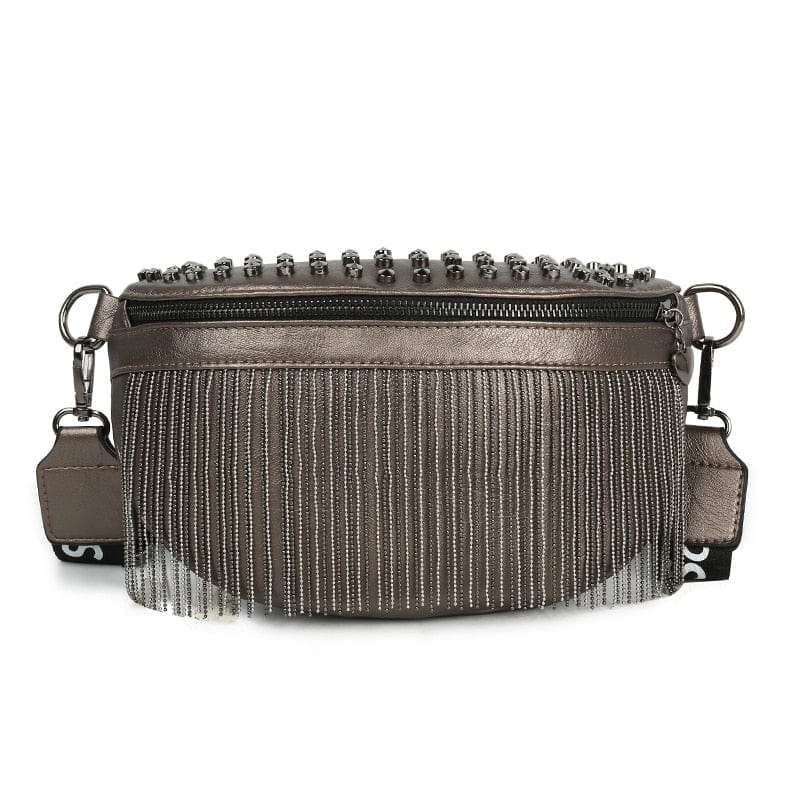 Sac banane femme en similicuir, sangle réglable jusqu'à 130 cm