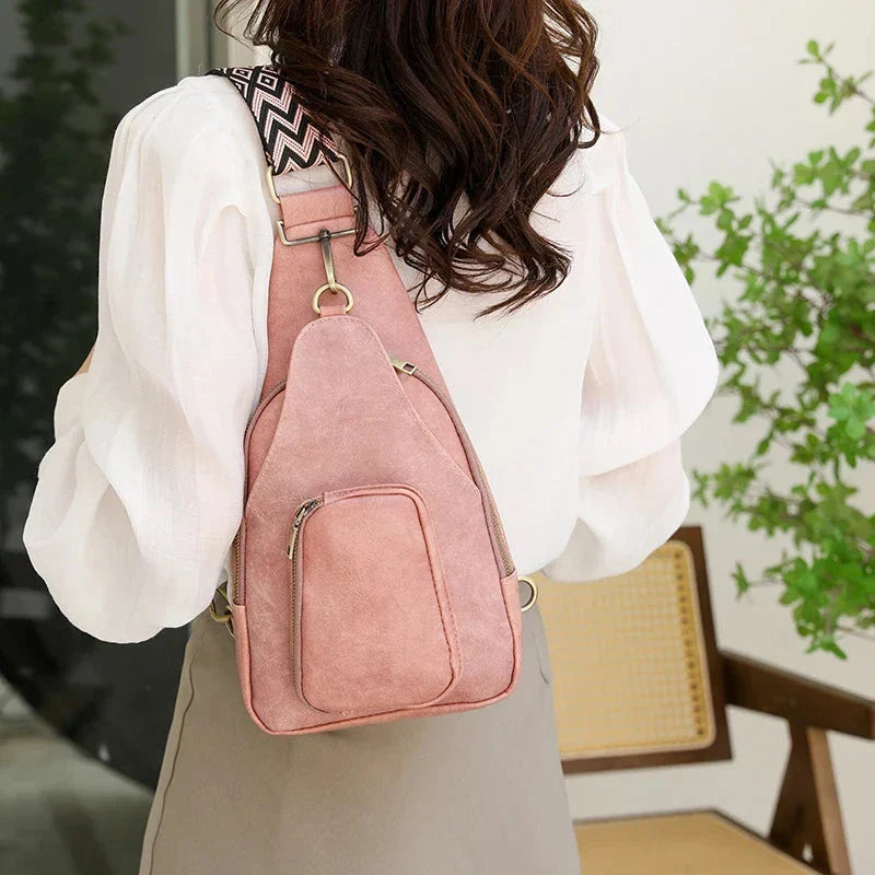 Sac banane femme en similicuir, sangle réglable, six coloris