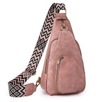 Sac banane femme en similicuir, sangle réglable, six coloris