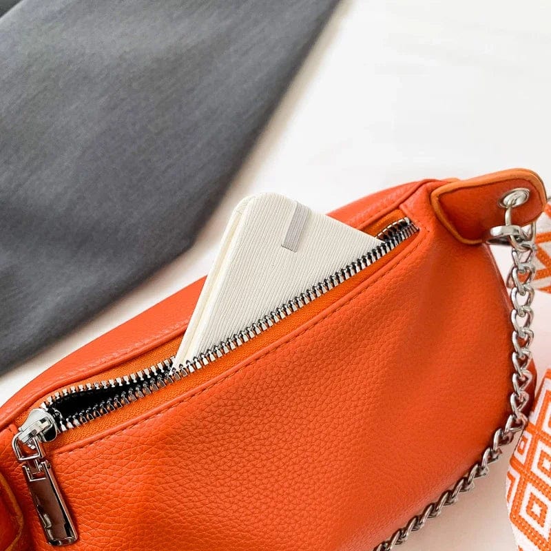 Sac banane femme en cuir souple avec poche arrière, quatre coloris