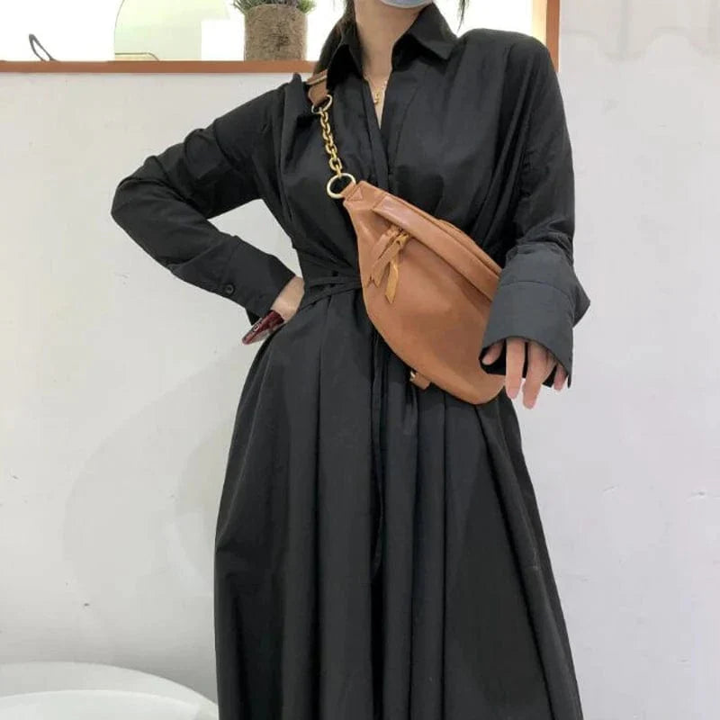 Sac banane femme en cuir marron, 30 x 15 cm