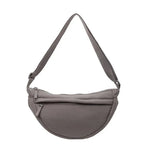 Sac banane femme en nylon, poche avant zippée, cinq coloris, gris