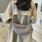 Sac banane femme en nylon, poche avant zippée, cinq coloris