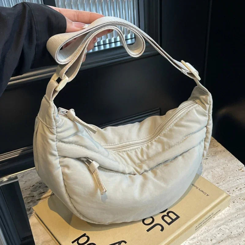 Sac banane femme en nylon, poche avant zippée, cinq coloris