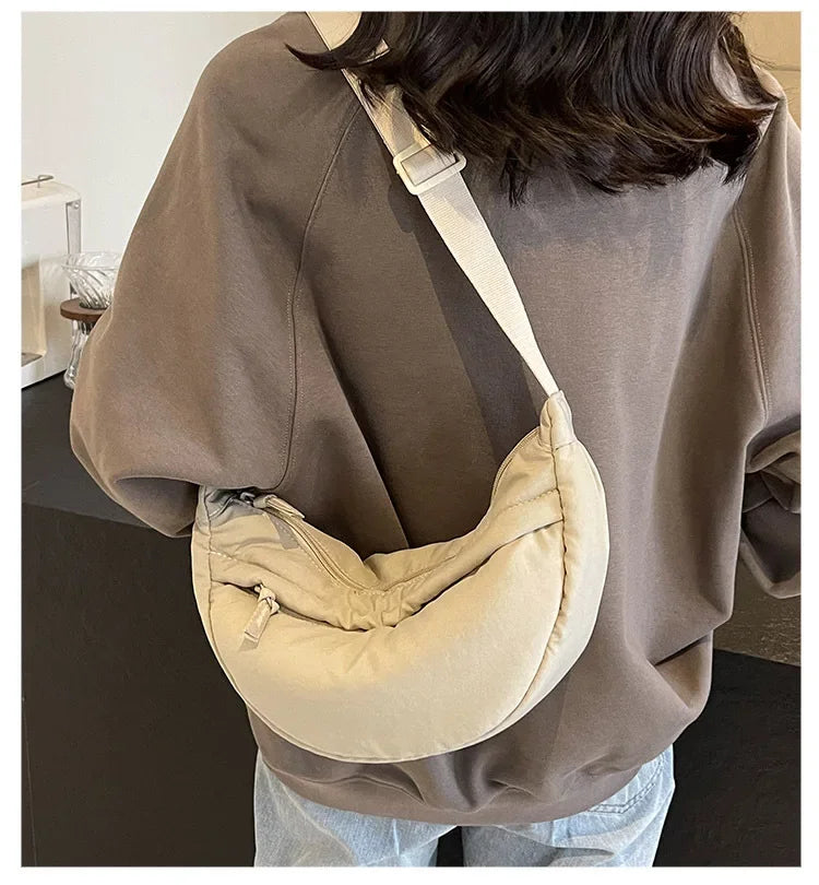 Sac banane femme en nylon, poche avant zippée, cinq coloris