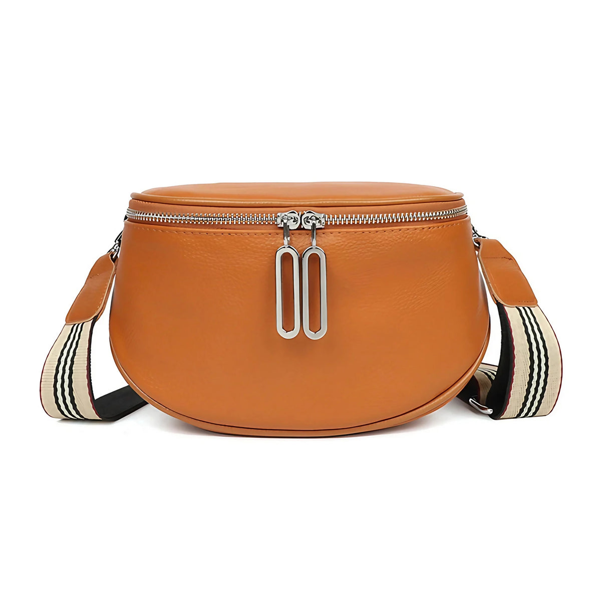 Sac banane femme en similicuir grainé, huit coloris, marron