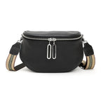 Sac banane femme en similicuir grainé, huit coloris, noir
