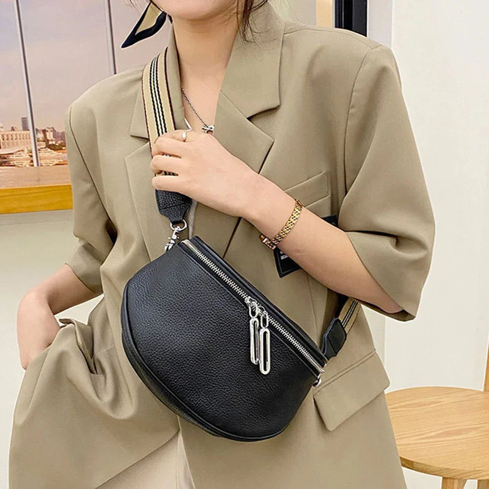 Sac banane femme en similicuir grainé, huit coloris