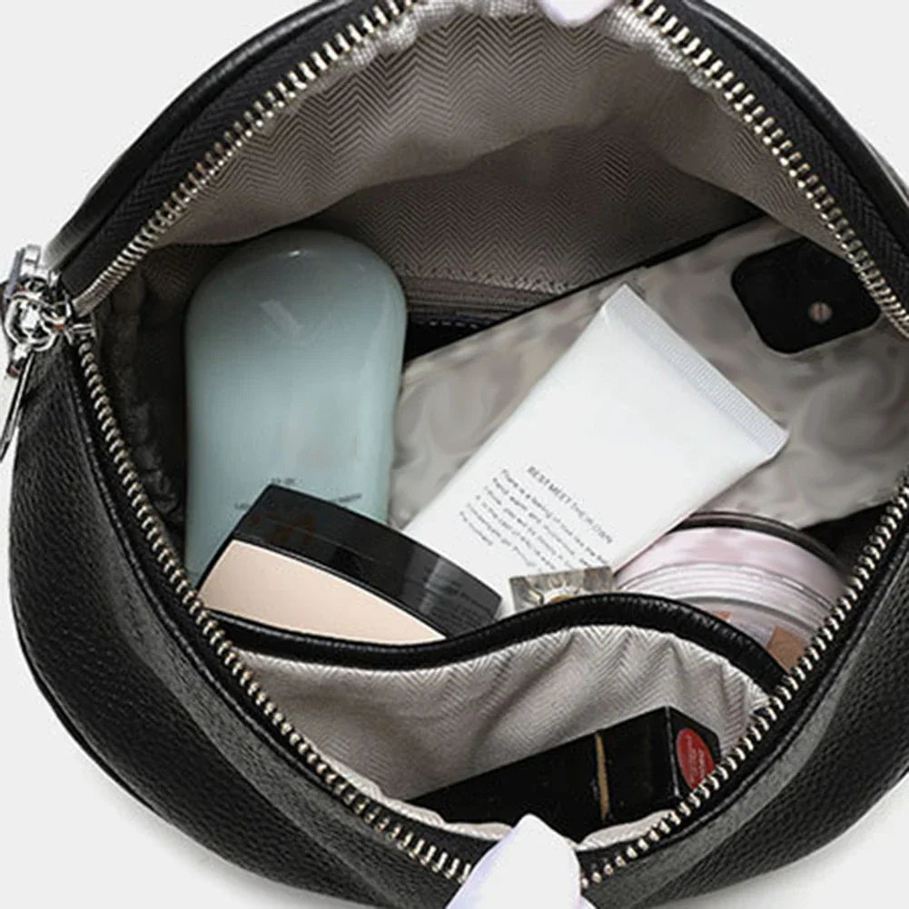 Sac banane femme en similicuir grainé, huit coloris