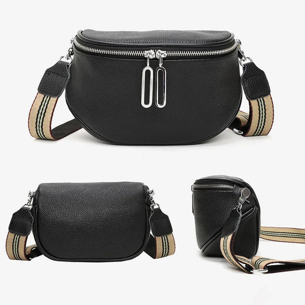 Sac banane femme en similicuir grainé, huit coloris