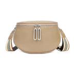 Sac banane femme en similicuir grainé, huit coloris, beige