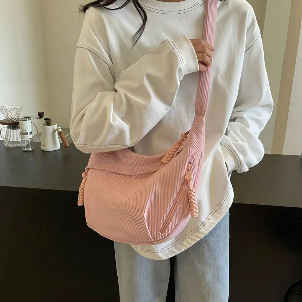 Sac banane femme souple à poche avant zippée, cinq coloris
