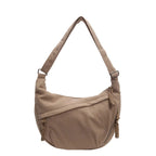 Sac banane femme souple à poche avant zippée, cinq coloris, beige