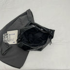 Grand sac banane femme en similicuir, forme croissant