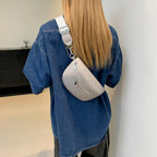 Petit sac banane femme en similicuir, attaches dorées