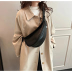 Sac banane femme en similicuir, esprit années 90, deux coloris