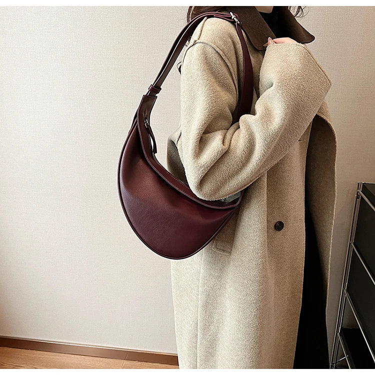 Sac banane femme en similicuir, esprit années 90, deux coloris