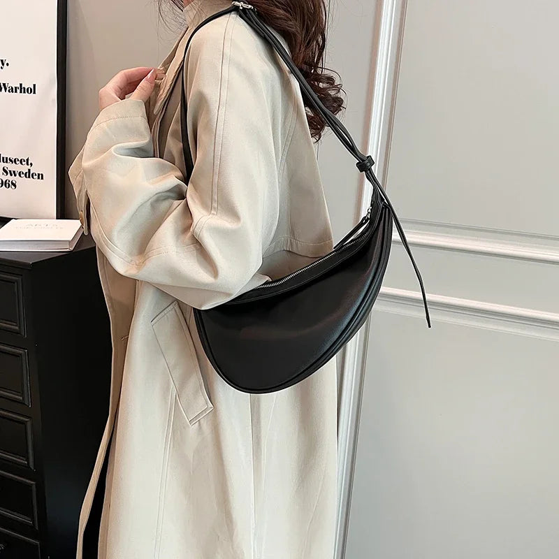 Sac banane femme en similicuir, esprit années 90, deux coloris