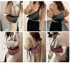 Sac banane femme en similicuir, esprit années 90, deux coloris