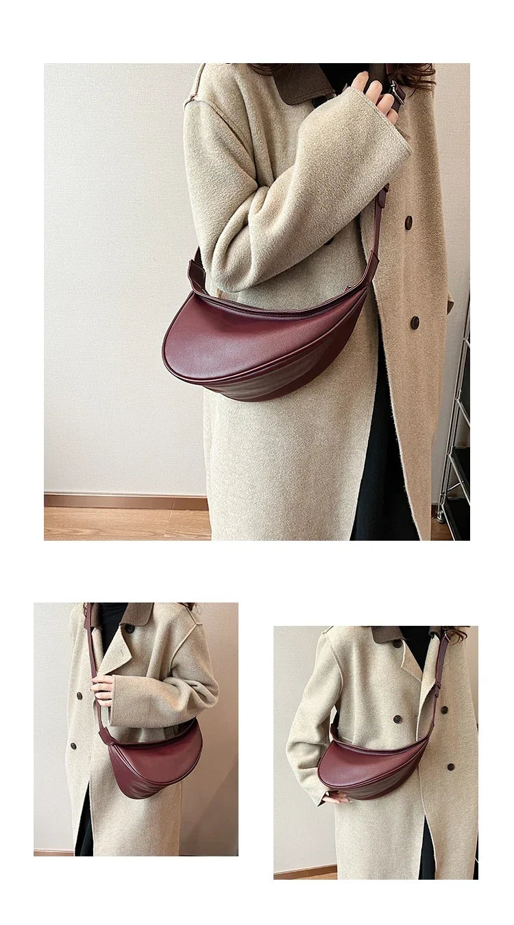 Sac banane femme en similicuir, esprit années 90, deux coloris