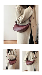 Sac banane femme en similicuir, esprit années 90, deux coloris
