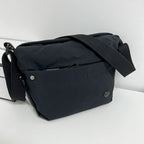 Sac banane femme en nylon imperméable, poches zippées, noir